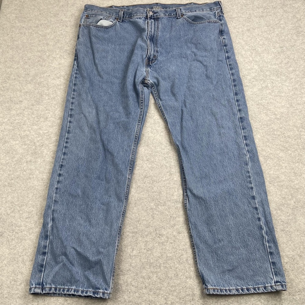 Levis 505 Jeans Mens 44x30 (43x27) Blue Medium Wash Regular Fit Straight Leg